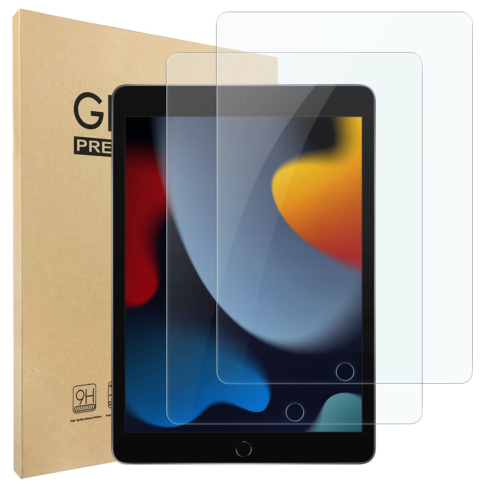 Hianjoo Screen Protector [2-Pack] Compatible with iPad 10.2 2021/2020/2019...