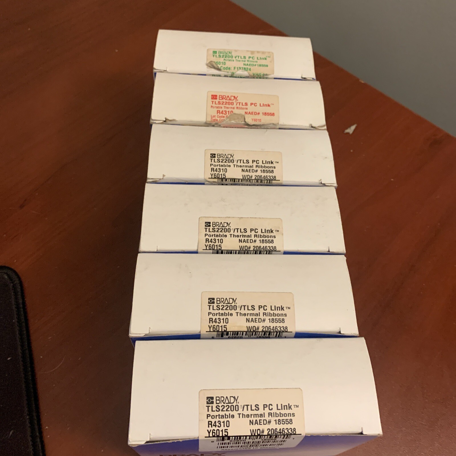 LOT OF 6 BRADY TLS2200 PC LINK R4310 PORTABLE THERMAL RIBBON 18558