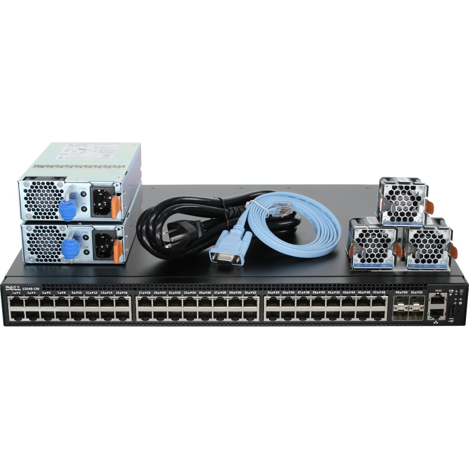 Dell Networking S3048-ON 48P 1GbE 4P SFP+ PSU-I/O 2 PSU Switch