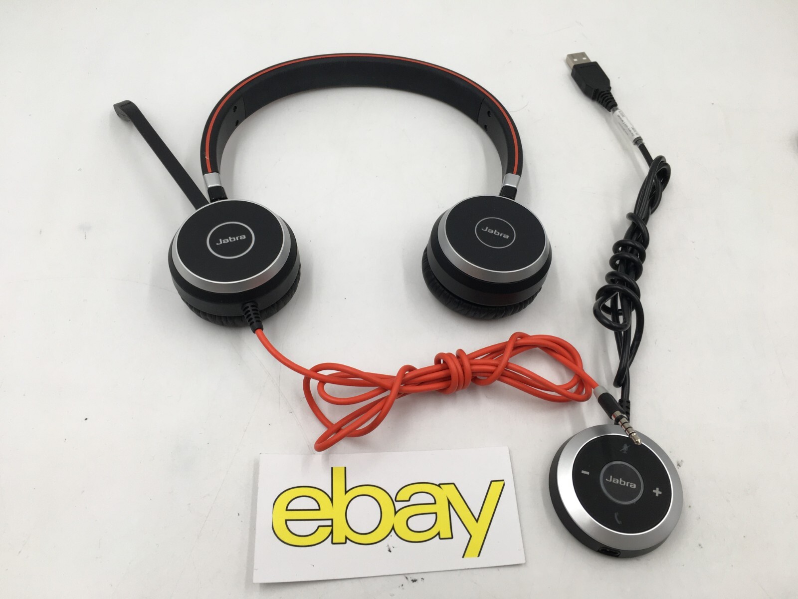 Jabra Evolve 40 Stereo USB Headset HSC017 6399-823-109 w/ ENC010 Adapter