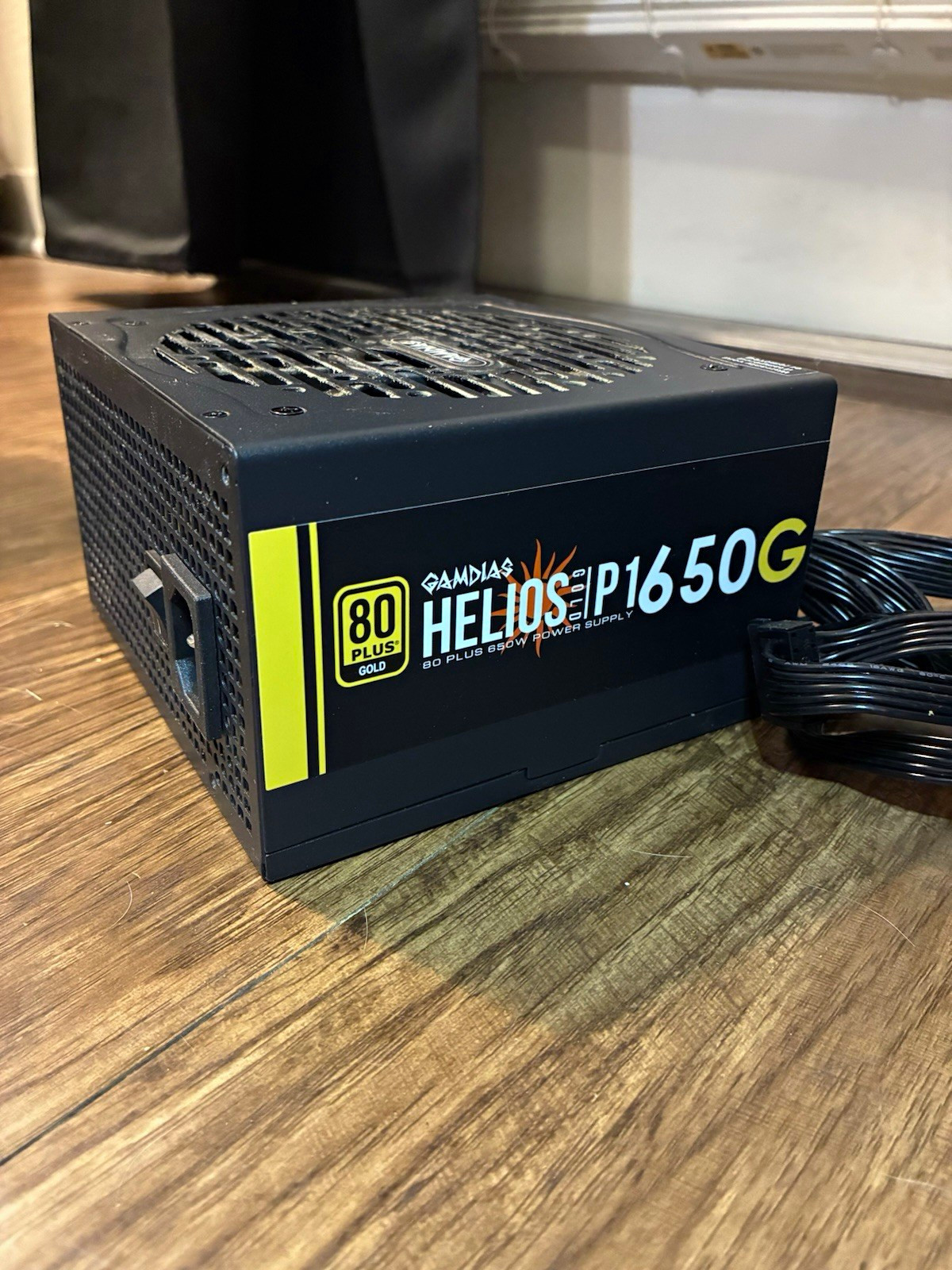 GAMDIAS Helios P1-650G 650W 80 PLUS Gold ATX PSU 20+4 Pin Black