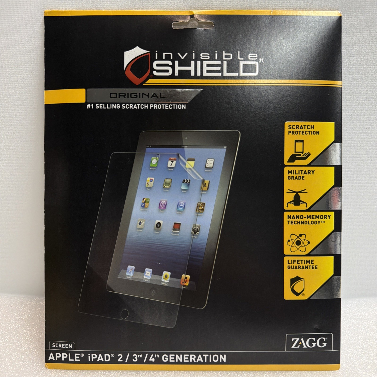 ZAGG Invisible Shield Screen Protector for iPad 2/3rd/4th Gen SEALED BRAND NEW
