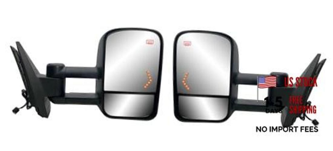 Righe + Left Side Door Towing Mirrors - Power and Heated - Pair Right and Left