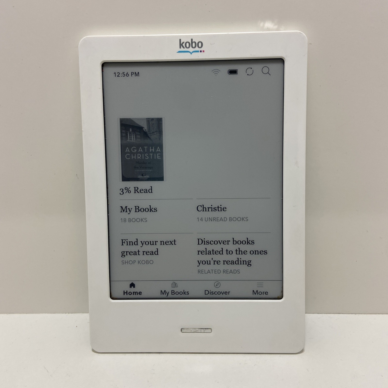 Kobo Touch N905 6” eReader 2GB WiFi White Fully Tested & Working