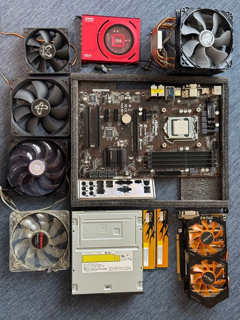 ASRock H87 Pro4 PC Parts Set with Core i7-4771 GTX670 DDR3