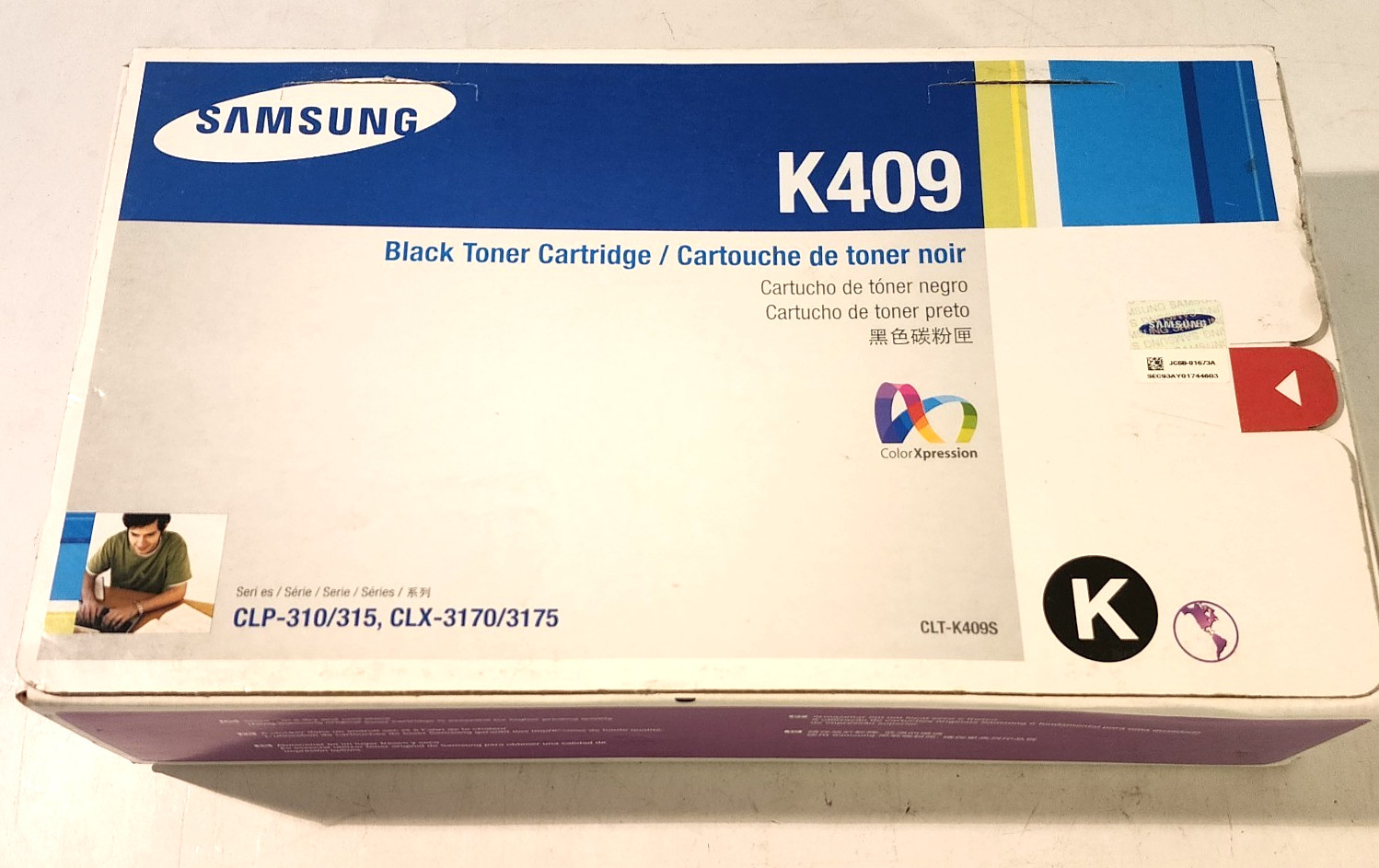Samsung CLT-K409S Black Toner Cartridge CLP-310 CLX-3175 Genuine New Sealed Box
