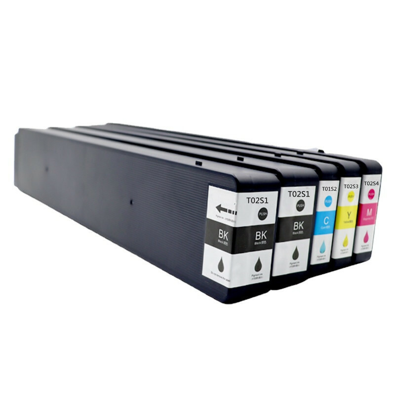 5PC Set T02S1~T02S4 Replacement Ink Cartridge for Epson WF-C20750a C20750c