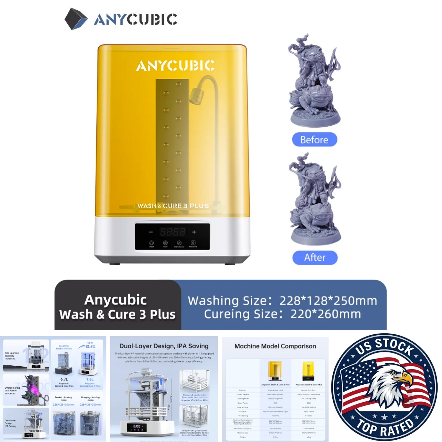 ANYCUBIC Wash & Cure 3 Plus for Photon Mono M7 - LCD 3D Printing Model