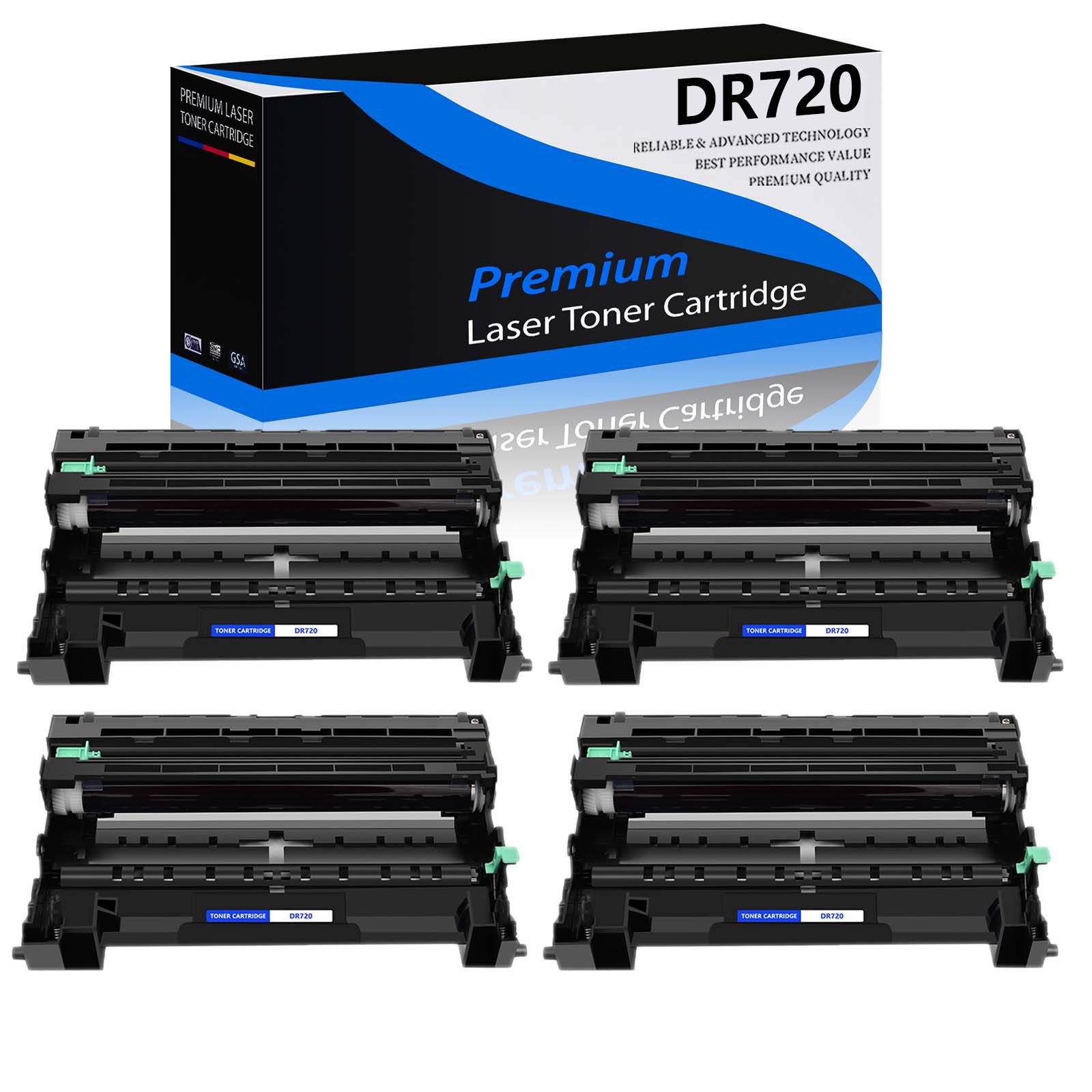 4 PK DR720 Drum Unit Compatible For Brother DCP-8110 8150 8155 MFC-8510 8710