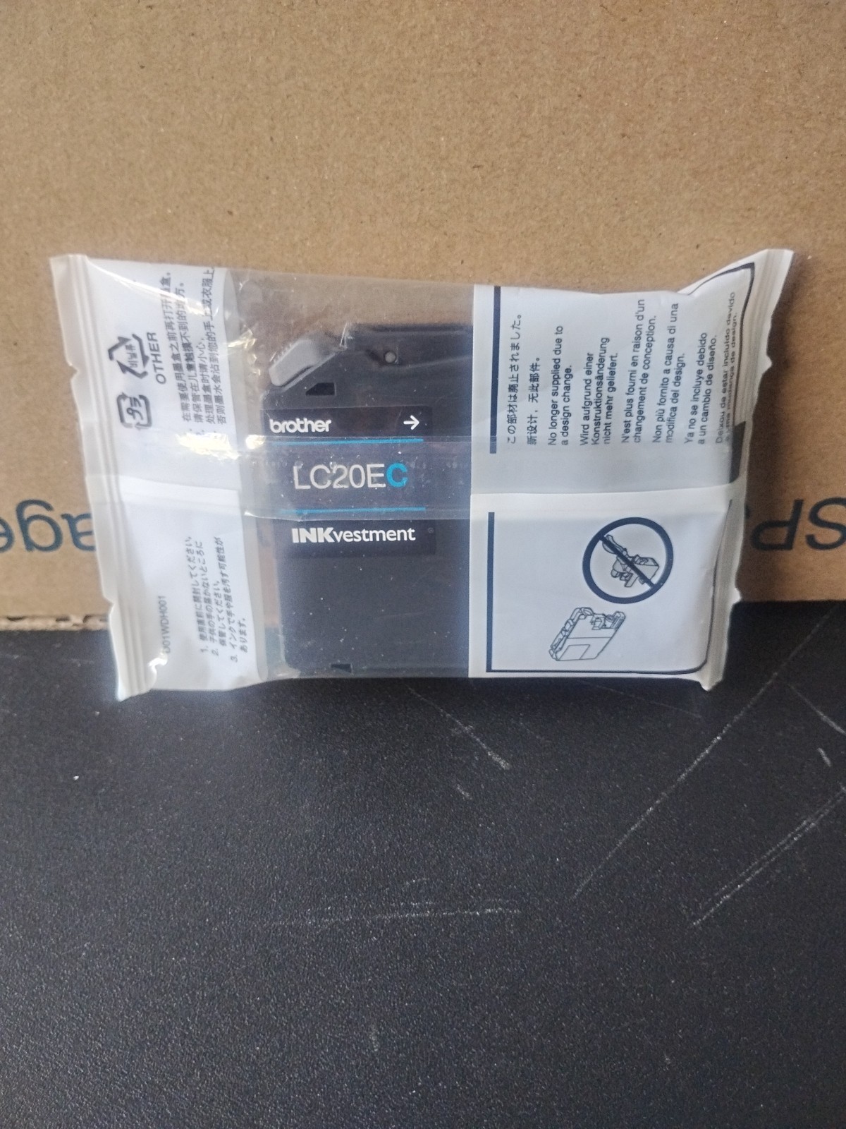 Brother LC-20EC INKvestment Cyan Ink Cartridge Brand New Sealed 