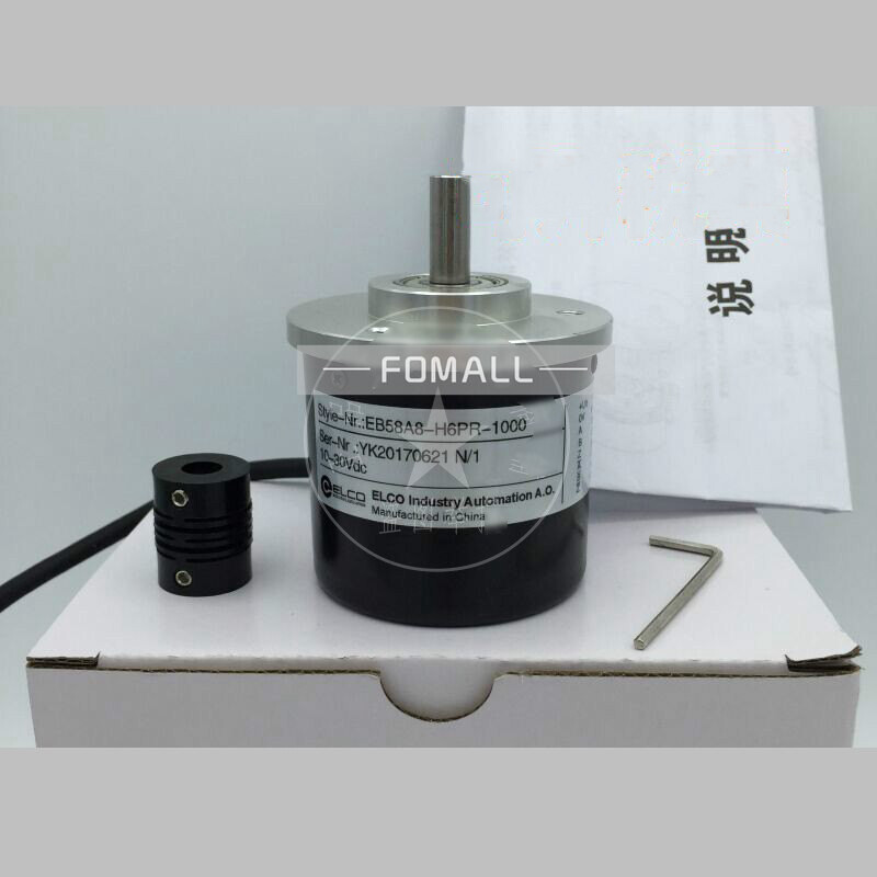 1Pcs New For ELCO rotary encoder shaft diameter 8 mm EB58A8-H6PR-1000