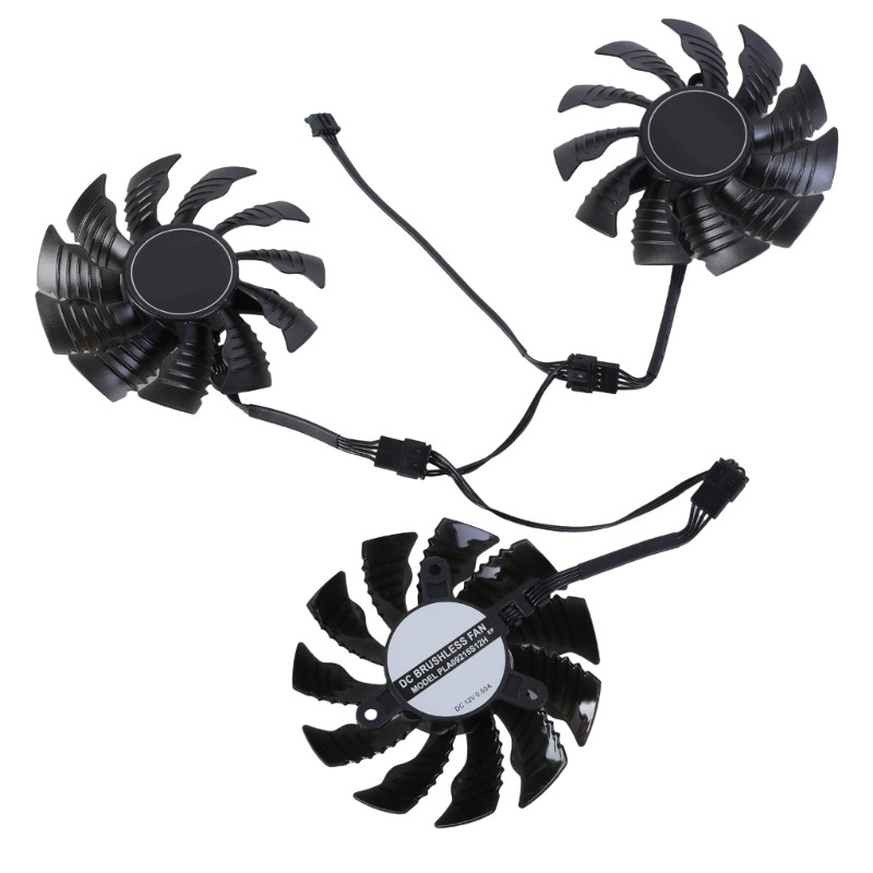 3Pcs PLA09215S12H 82mm 4Pin Video Card Fan Easy Installation Replace for 2080