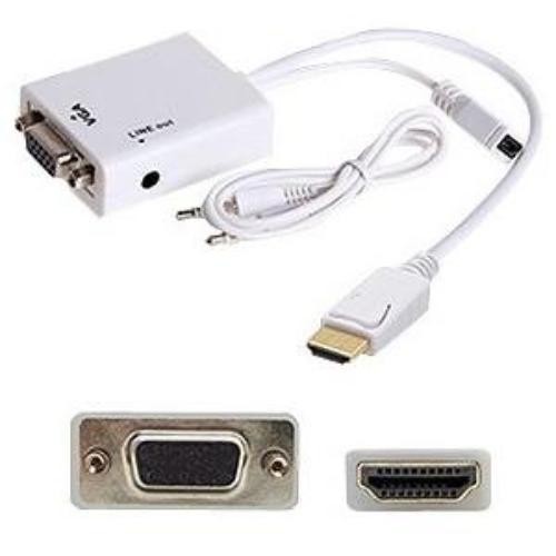 AddOn HDMI2VGAA HDMI To VGA Converter with Audio White