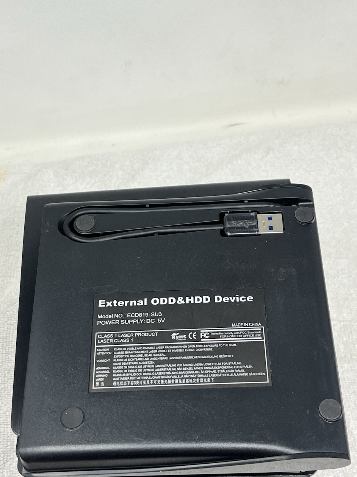 1Pcs,External ODD & HDD Device ECD819-SU3 USB External Enclosure