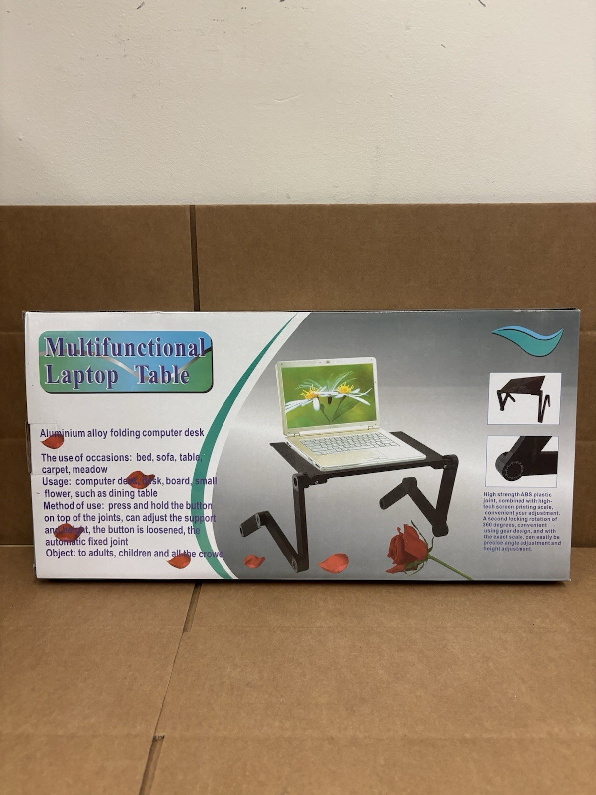 Multifunctional Aluminum Alloy Folding Computer Laptop Table Desk