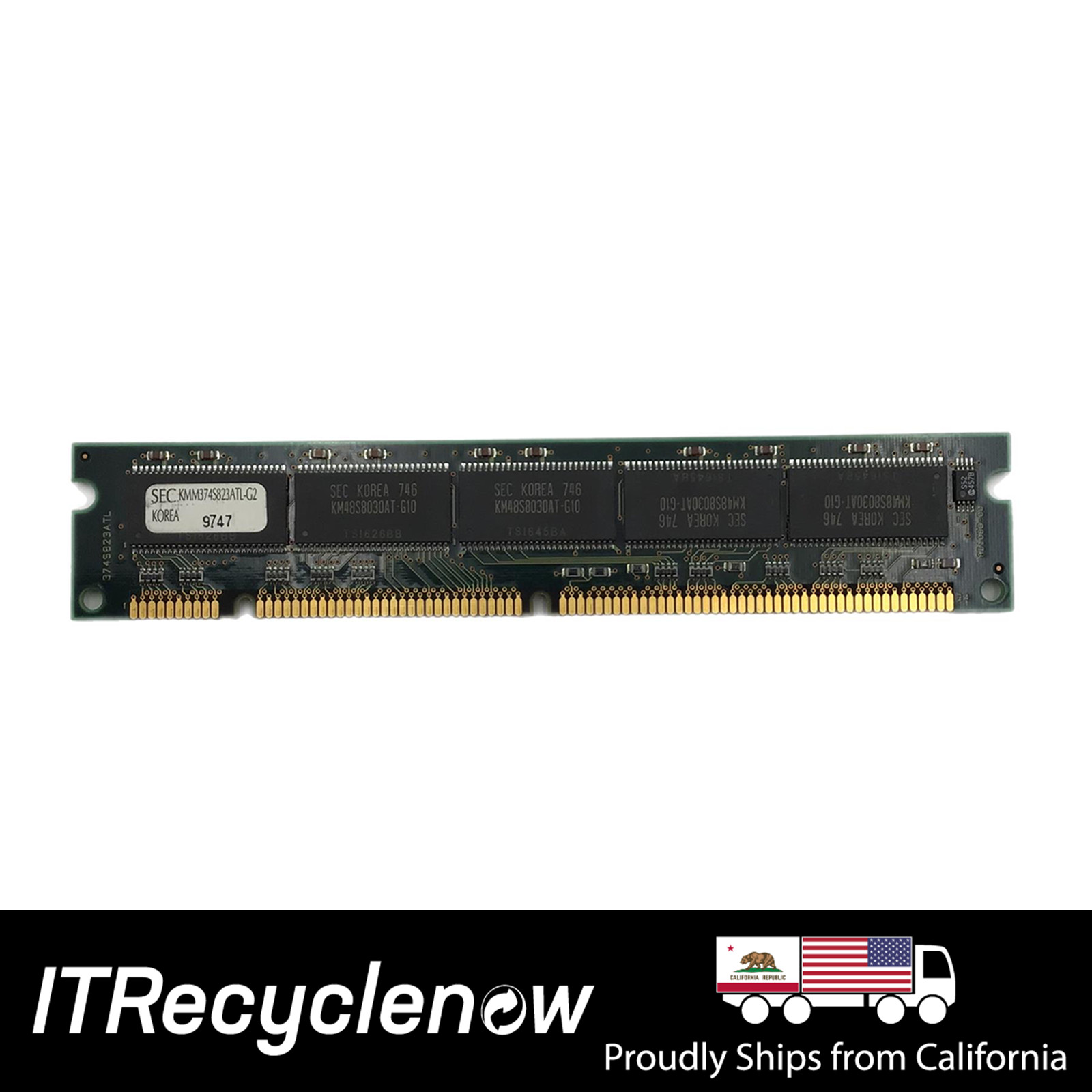 Samsung 64MB SDRAM PC100 ECC Memory 168-Pin DIMM KMM374S823ATL-G2 Vintage Server