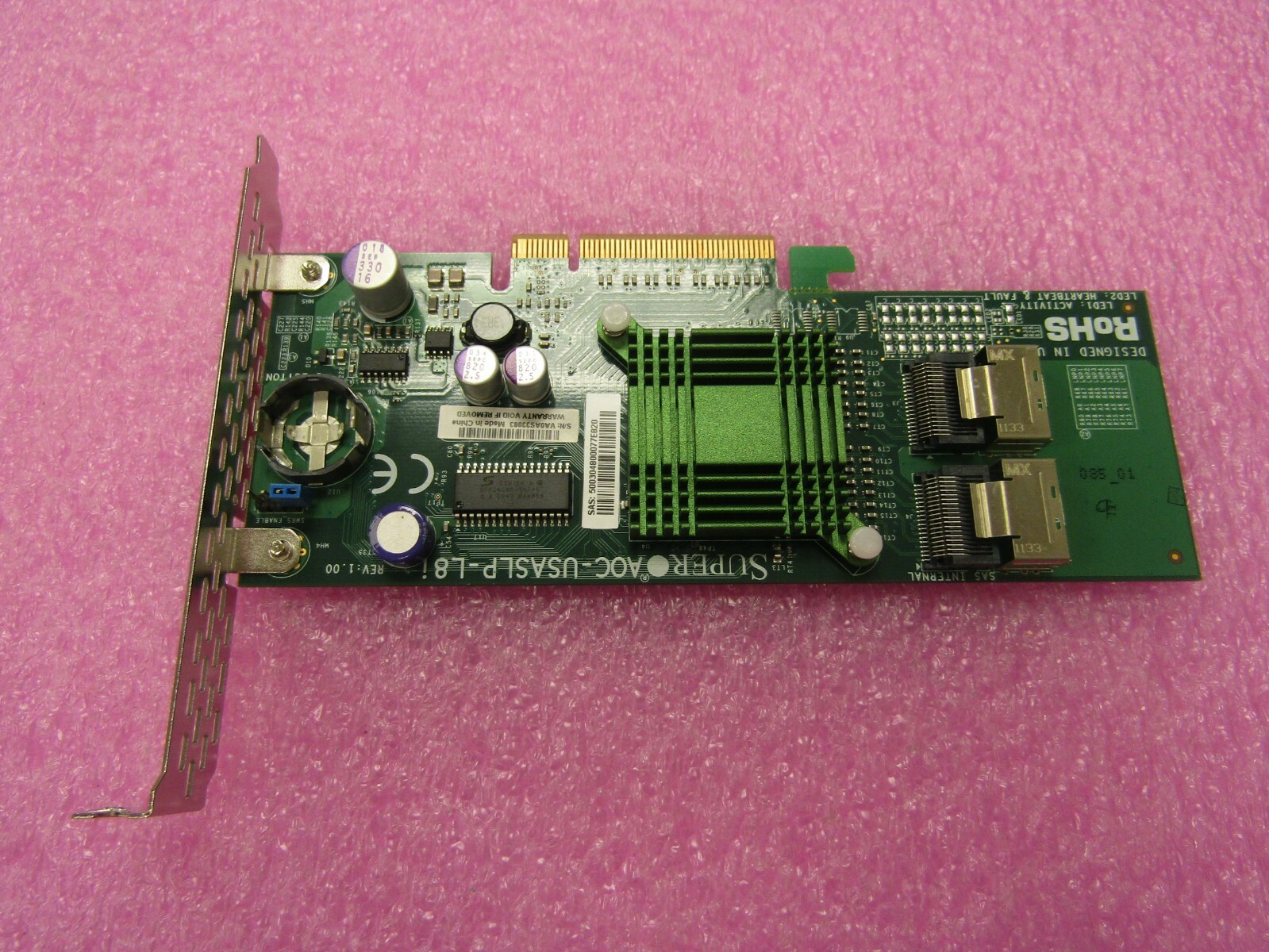 AOC-USASLP-L8I SUPERMICRO 8-PORT 3Gb/s SAS PCI-E RAID ADAPTER P