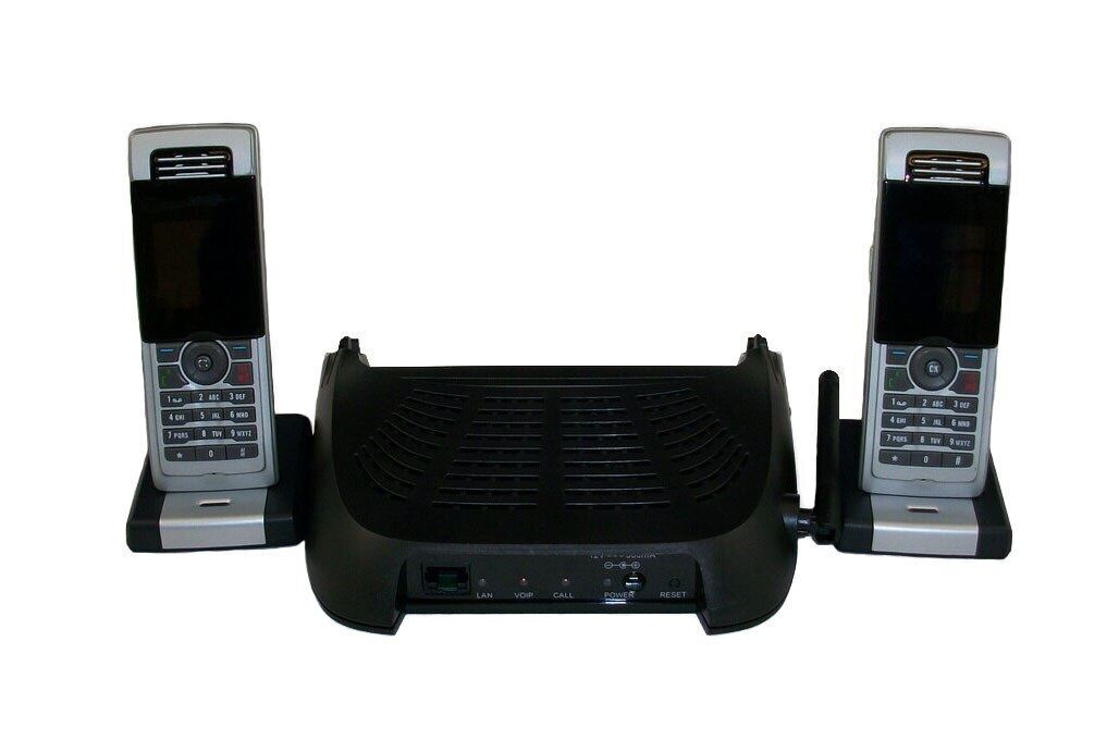 Mitel 5610 Cordless Handset Bundle 51301098 Dual Handsets, Stand, Cradle, and Po