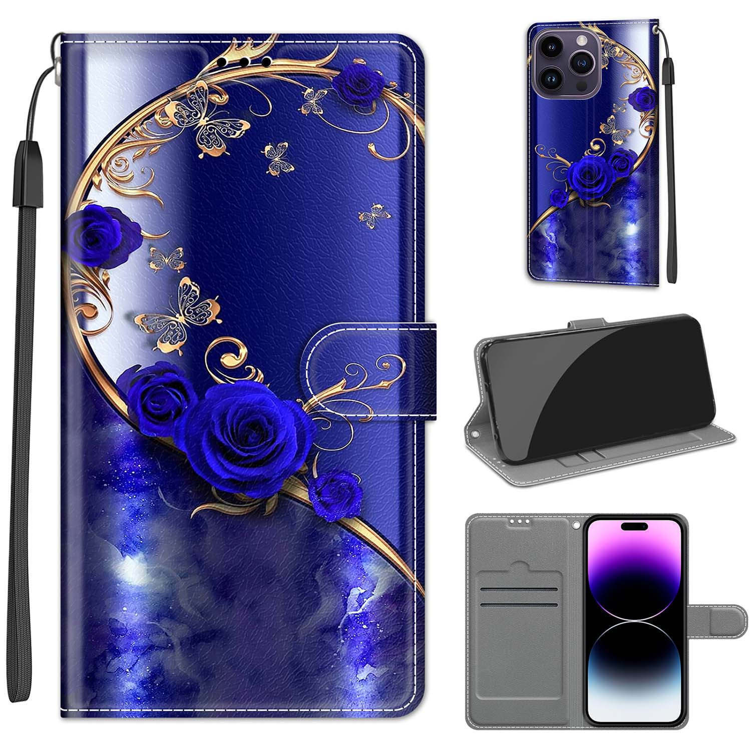 Flip Butterfly Cat Flower Wallet Cover Case For 17 16 15 Pro Max 17 Air