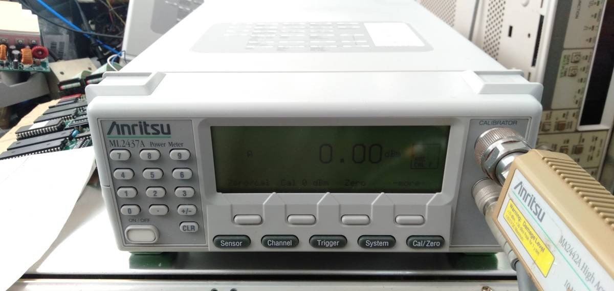 1PCS Used Anritsu ML2437A + MA2442A - High sensor - 10MHz-18GHz -67-20dBm