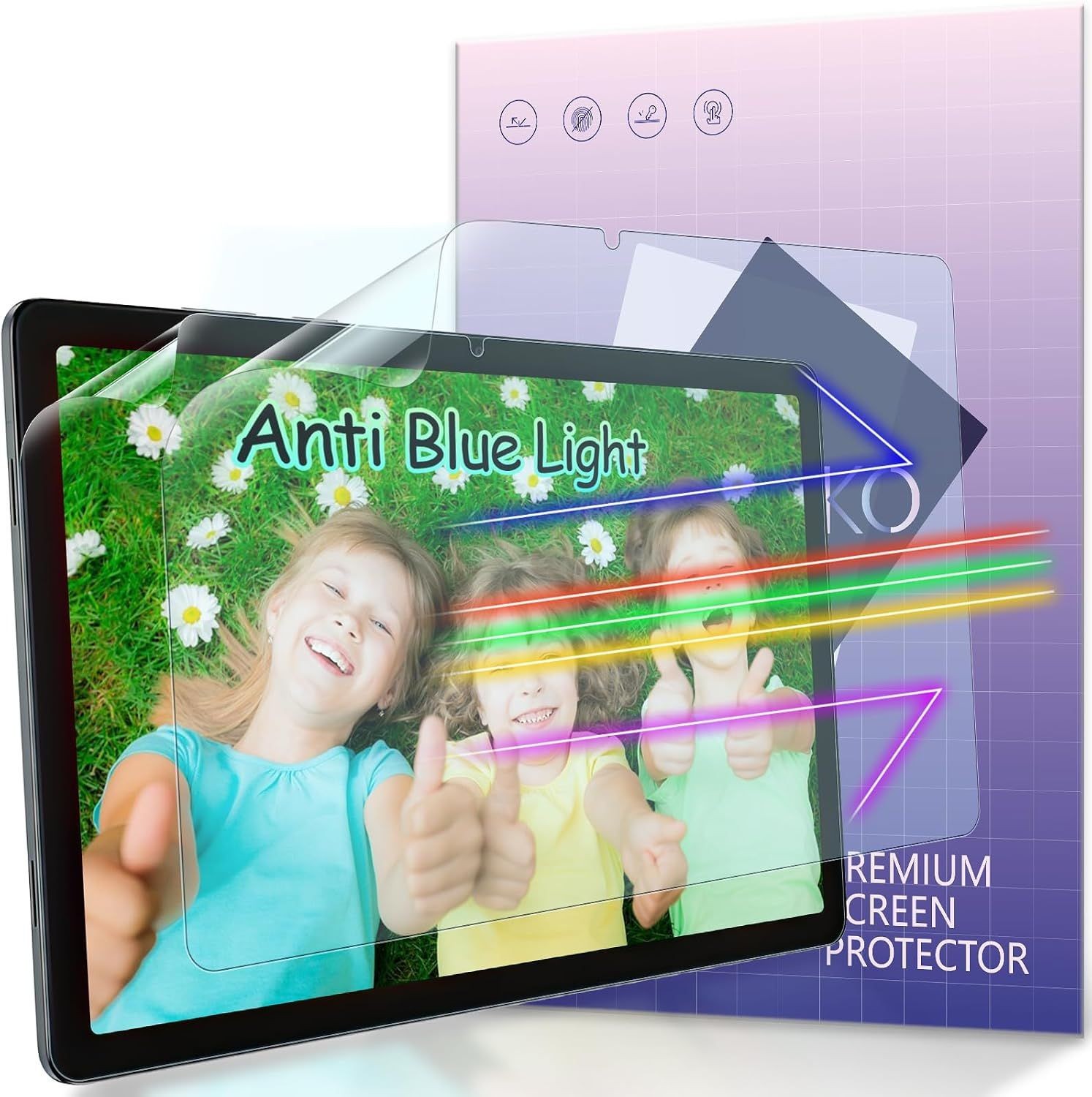 2 Pack Screen Protector for Samsung Galaxy Tab A11 Plus 11-Inch, Anti Blue Light