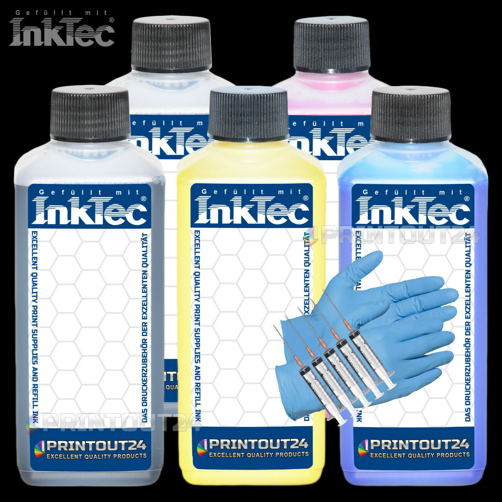 1.25L InkTec® Pigment Ink For Epson SureColor SC-T3000 SC-T5000 SC-T7000