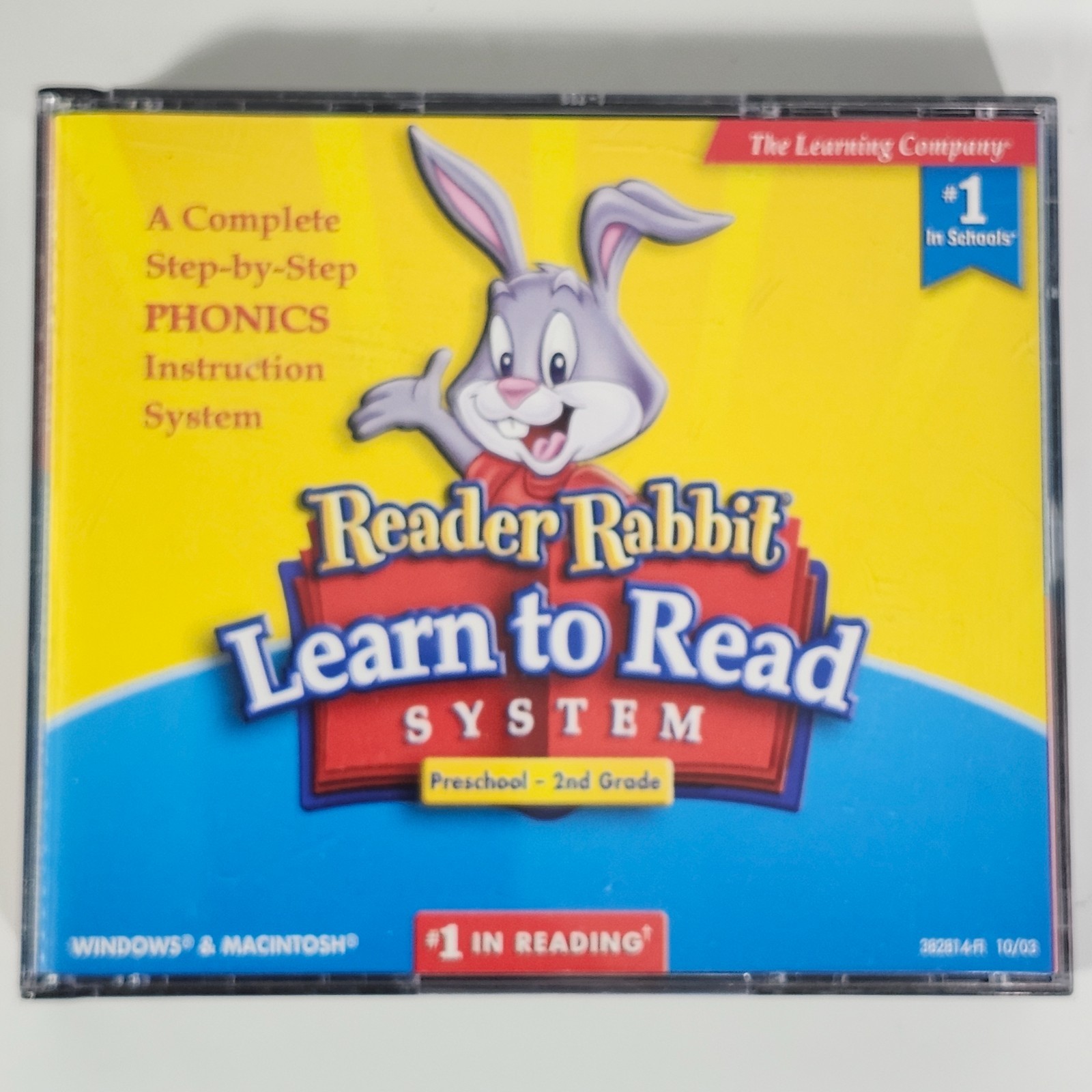 Reader Rabbit Learn Read System Preschool 2nd Grade PC Windows MAC CD-ROM 3 Disc