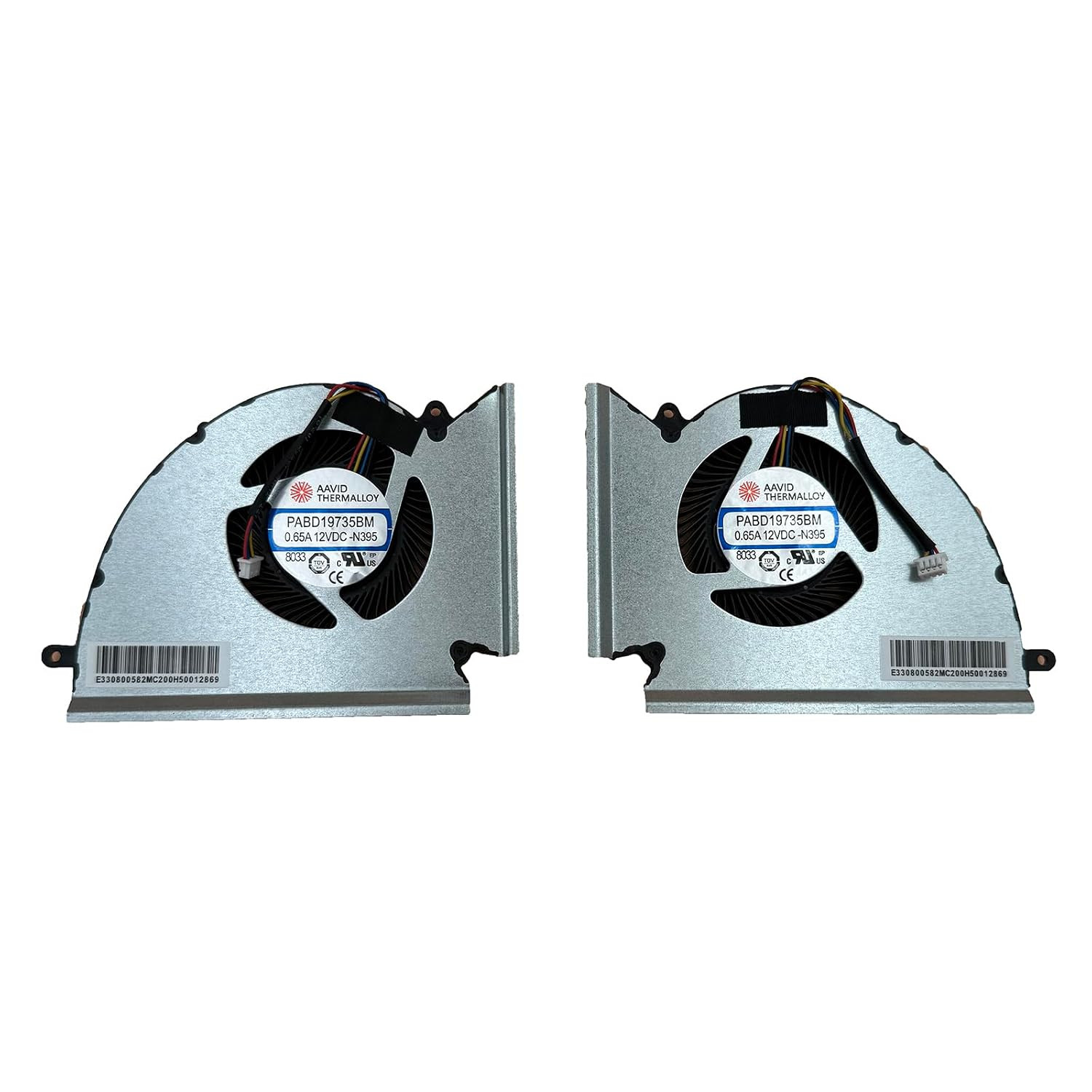 Replacement New Laptop CPU + GPU Cooling Fan for MSI GE76 GP76 WE76 MS-17K3 MS-1