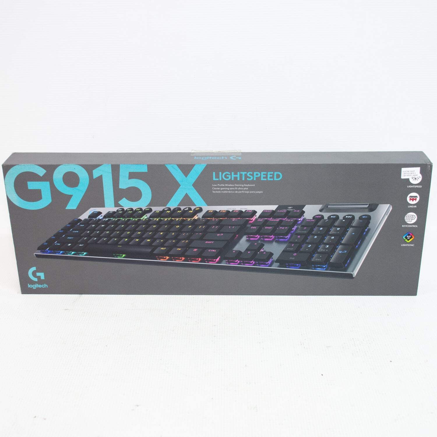 Logitech G915 X Lightspeed Linear Full Size Wireless Light Up Keyboard