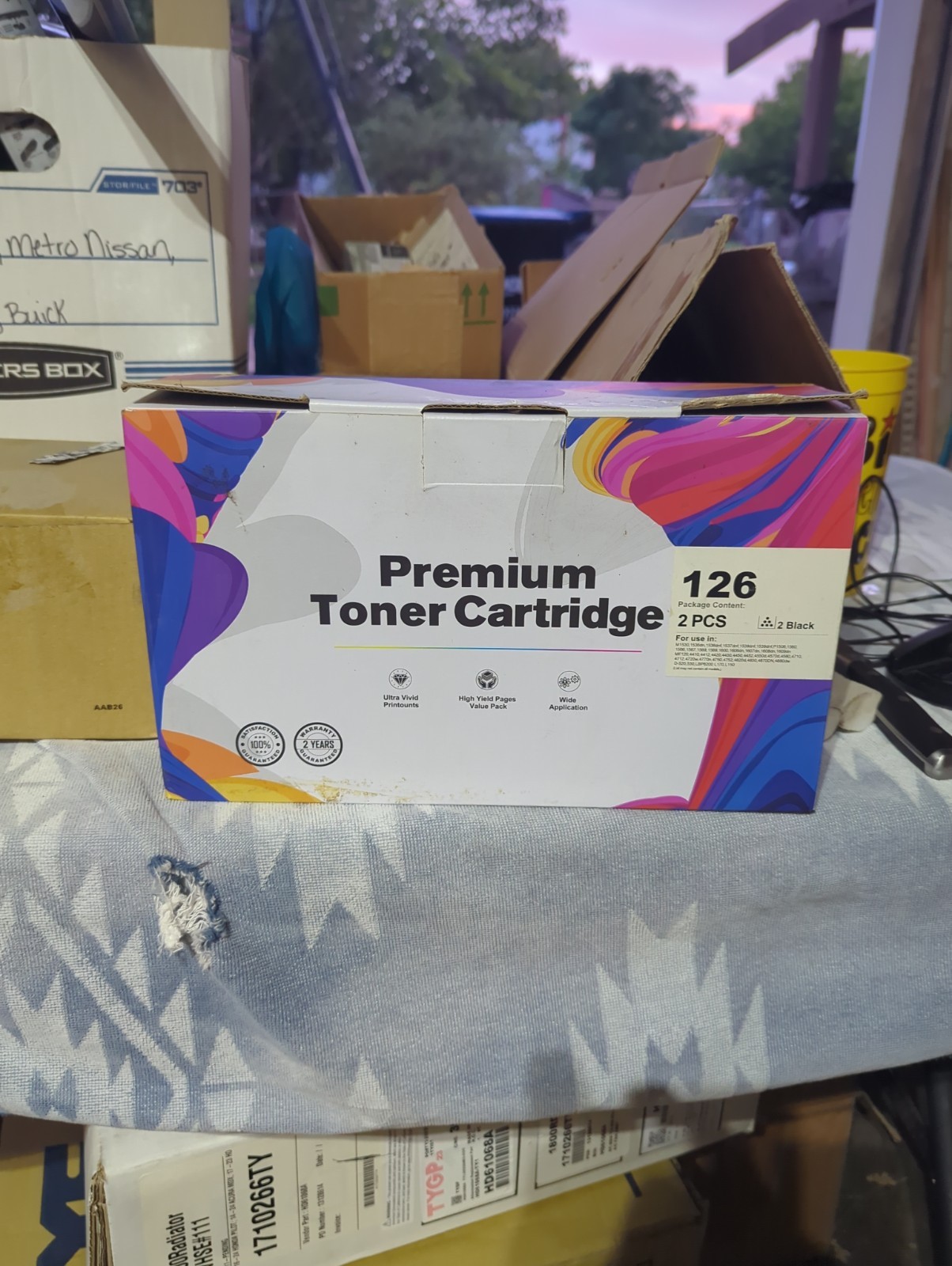 (2 PCS) Compatible Premium Toner Cartridge with Canon 126 ImageCLASS, Black
