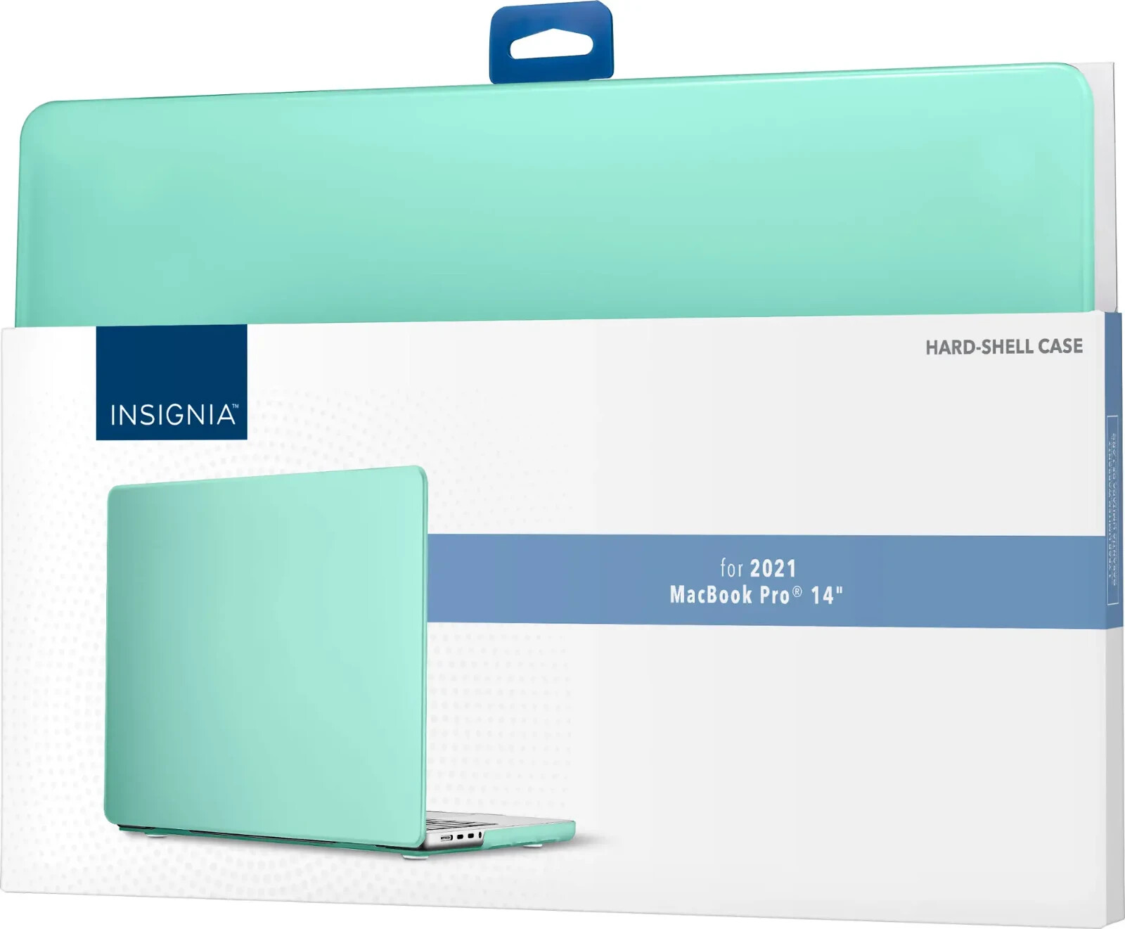Insignia- Hard-Shell Case for 2021 and 2023 MacBook Pro 14" - Frosted Mint Green