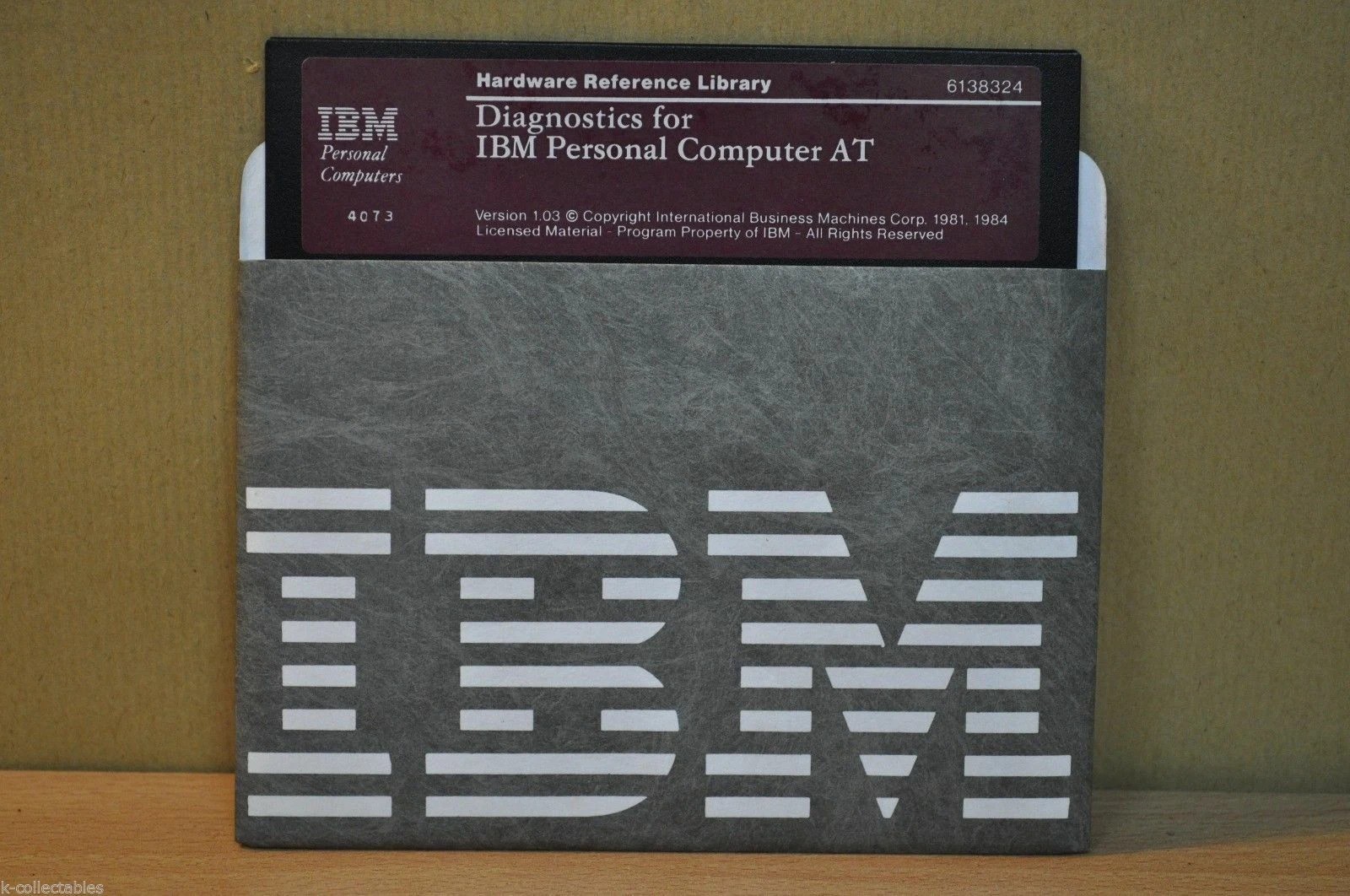 Diagnostics for IBM Personal Computer AT, Prod. Nr. : 6138324,  US Version 1.03