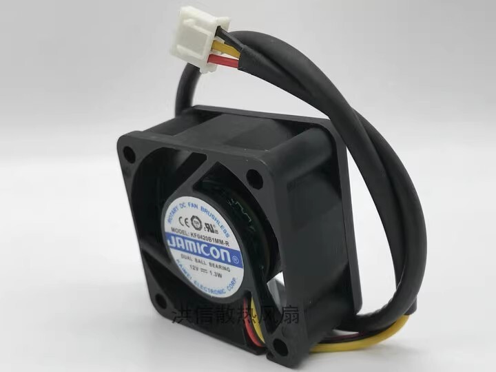 JAMICON 4020 KF0420B1MM-R DC12V 1.3W 40*20MM 3-Pin Silent Cooling Fan