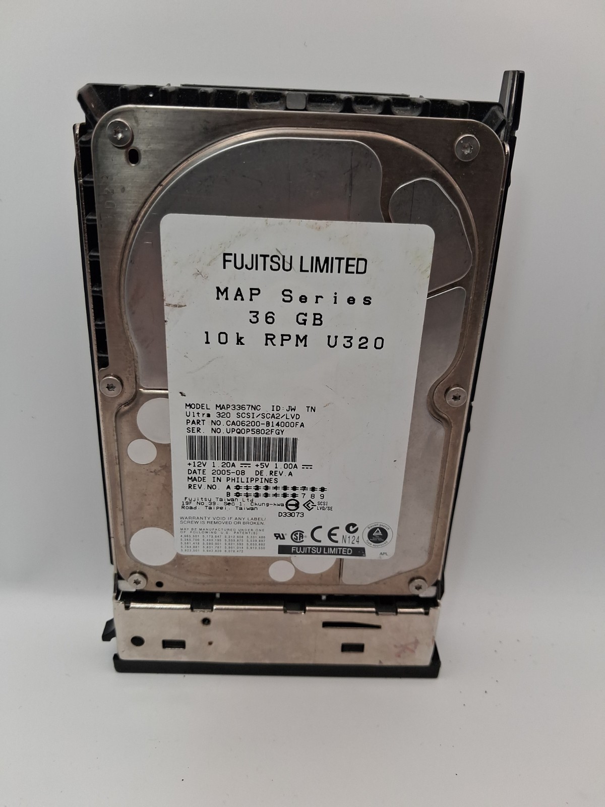 Fujitsu Limited MAP Series 36GB 10k RPM U320