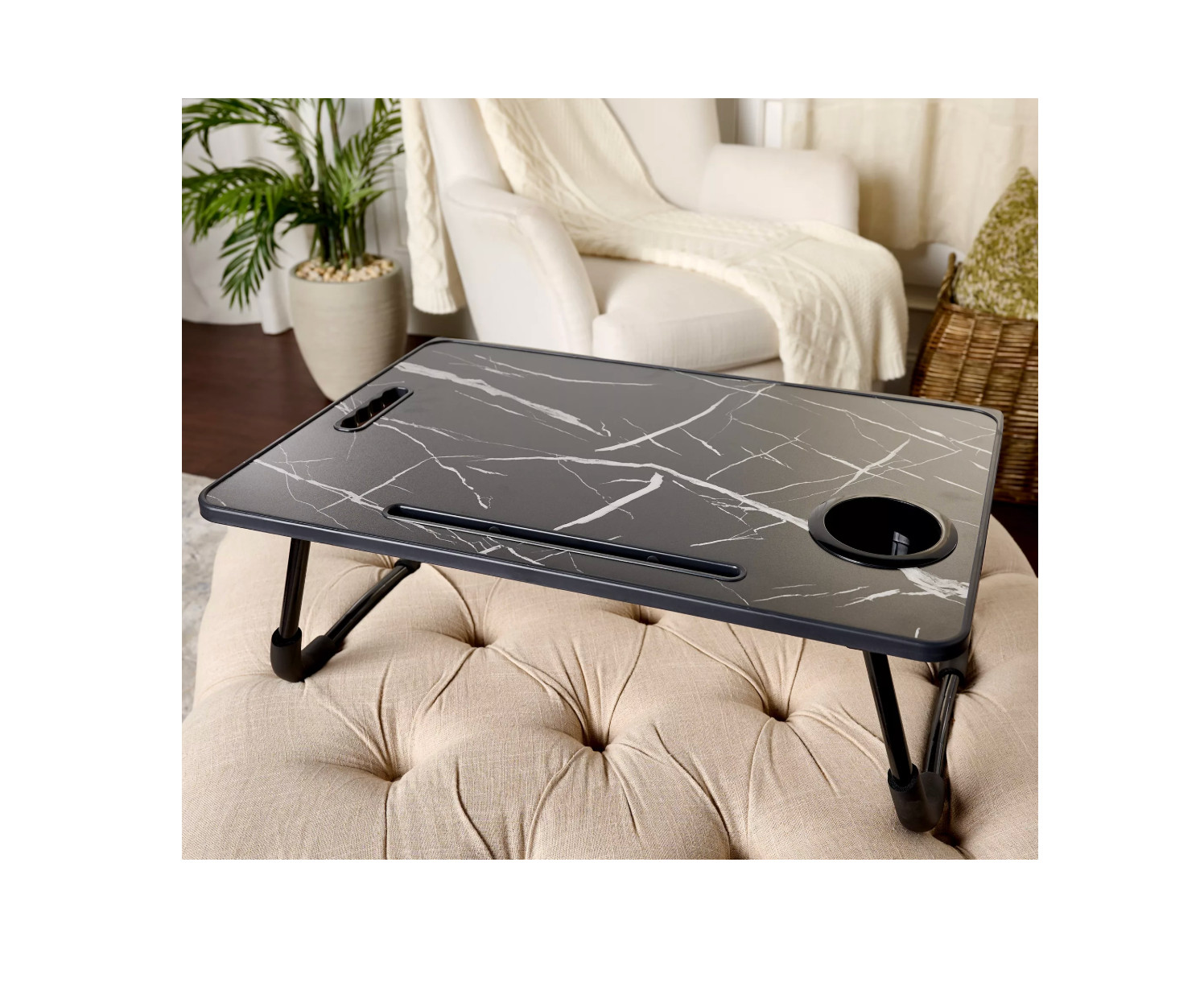 The Duo Portable & Foldable Laptop Workstation - Black Marble