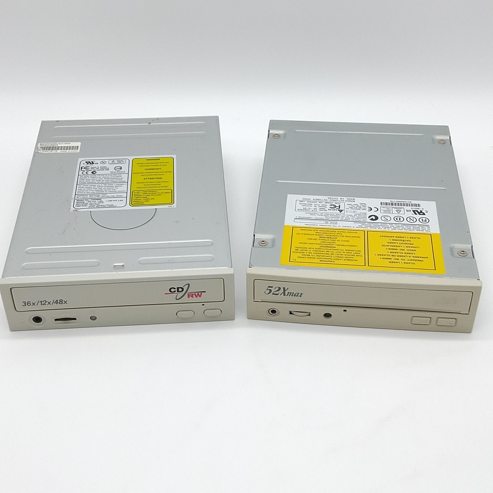 Vintage CyberDrive Technology (CW058D) & Delta (CD5200a) CD Drive Lot - Untested