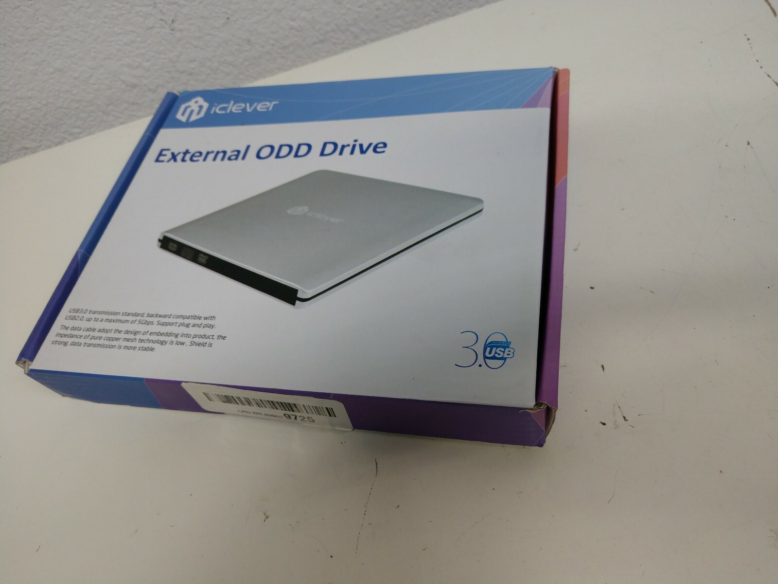 iClever External DVD CD Drive Compatible with USB 3.0 High IC-IDD02