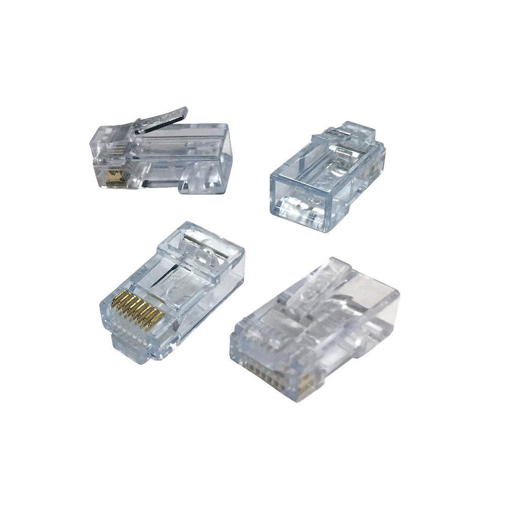 TRIPLETT CAT6-HSPJAR Pass Thru Modular Plug,RJ45 Type,PK100 55EE03