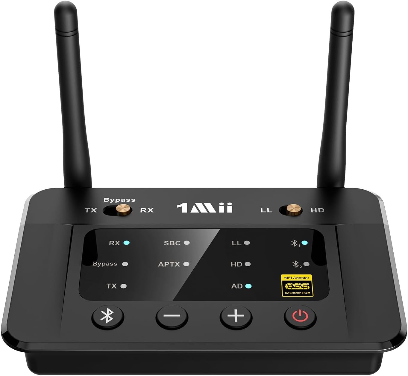 1Mii B03Pro Bluetooth 5.3 Transmitter Receiver for Home Stereo TV, HiFi Wireless