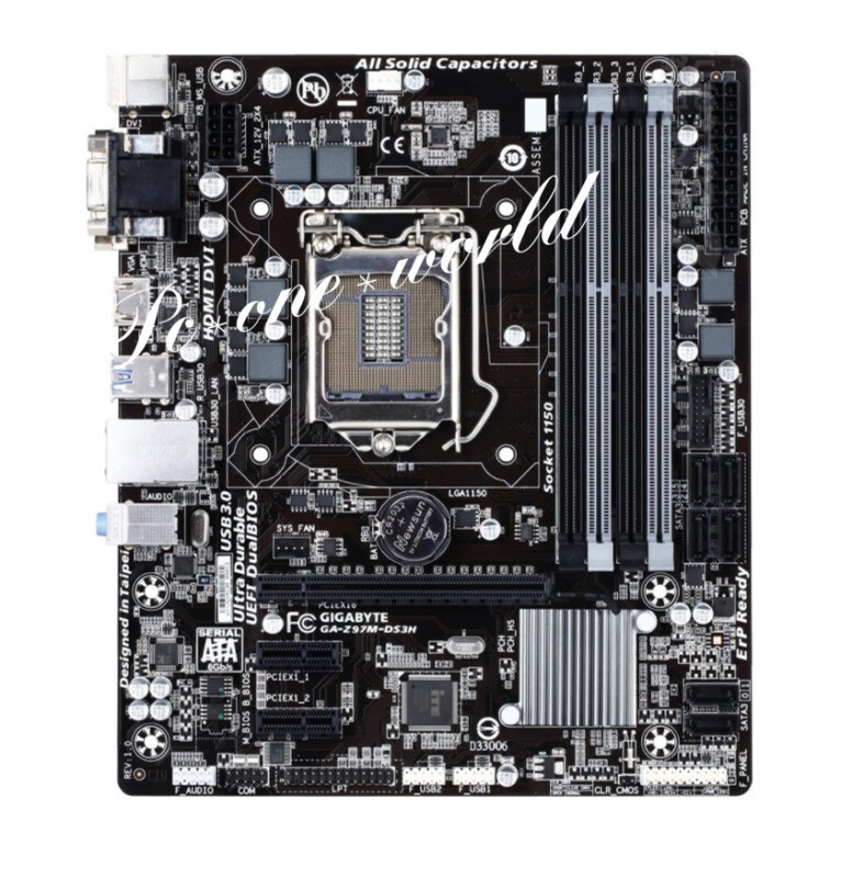 Gigabyte GA-Z97M-DS3H Motherboard Intel Z97 LGA 1150 DDR3 DIMM USB3.0 Micro ATX