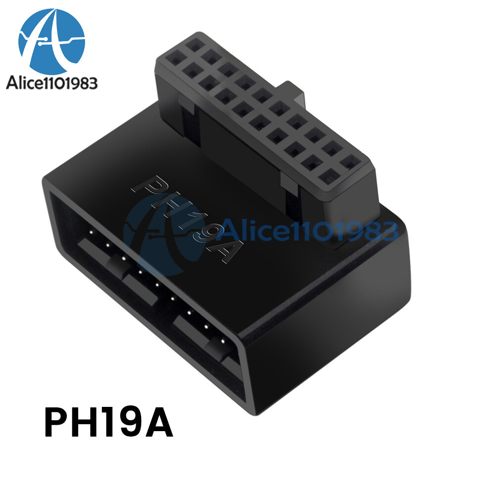 USB 3.0 90 Degree Adapter 19Pin/20Pin Angle Power Adapter Board For Motherboard