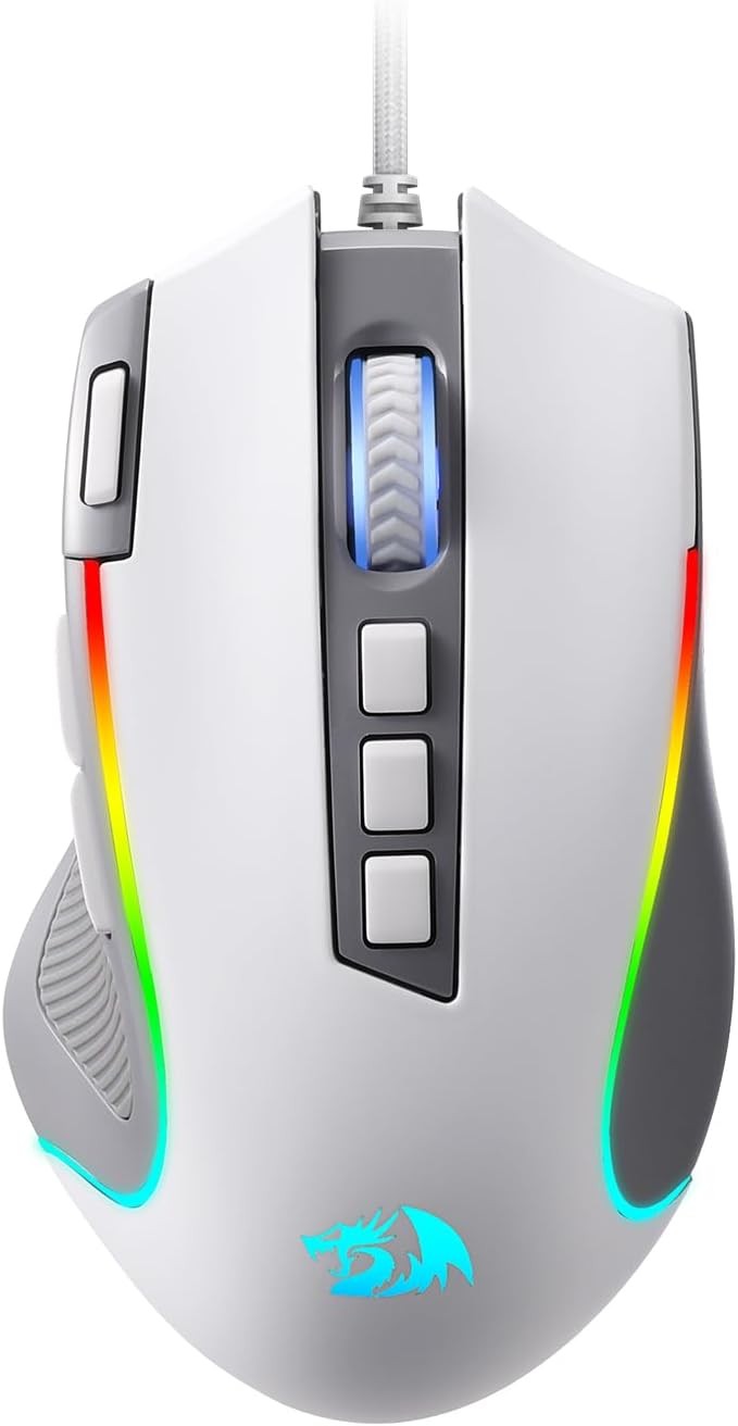M612 Wired RGB Optical Gaming Mouse 8000 DPI Remapping Keys | Stable Lag-Free Co