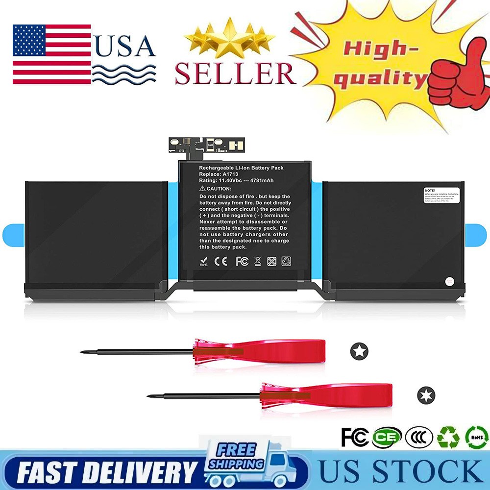 A1713 Battery Replacement for MacBook Pro 13 inch A1708 Late 2016 Mid 2017 2978
