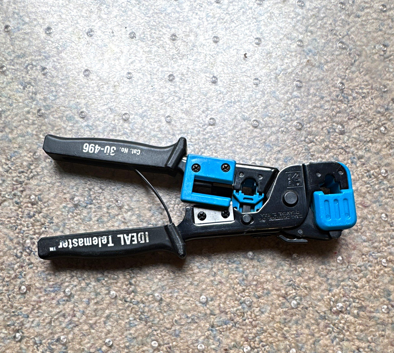 IDEAL Telemaster 30-496 RJ45 RJ11 Crimp Tool Cat5e/6 Cut Strip Crimp Used