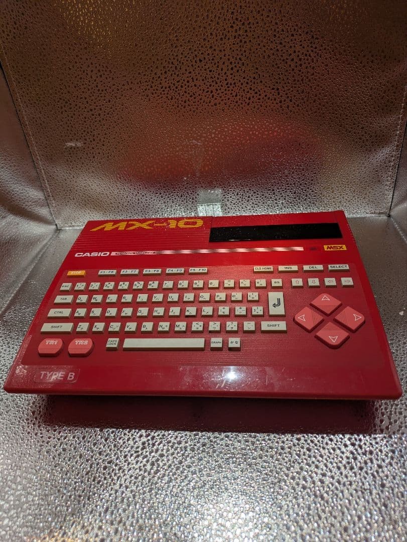 Casio MSX MX-10 RED Console Operation Confirmed Retro Vintage USED From JUNK