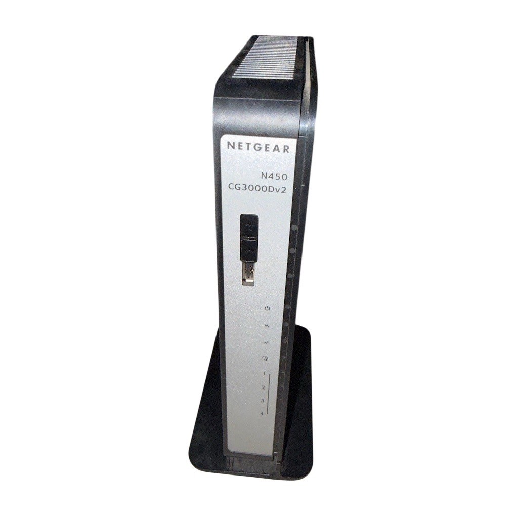 NETGEAR N450 DOCSIS 3.0 Cable Modem WiFi Router Gateway 8x4 Stand