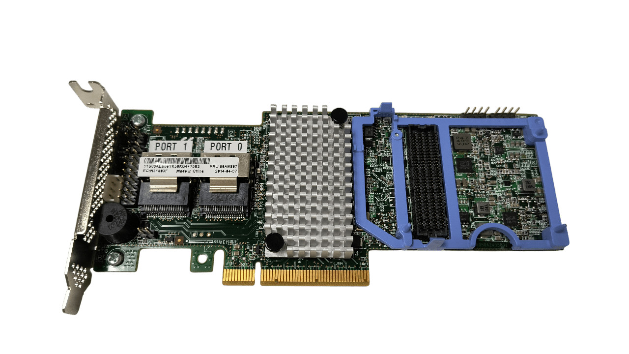 IBM M5110 8 Port 6Gb Raid Controller 00AE807 90Y4449 No Battery Half Height