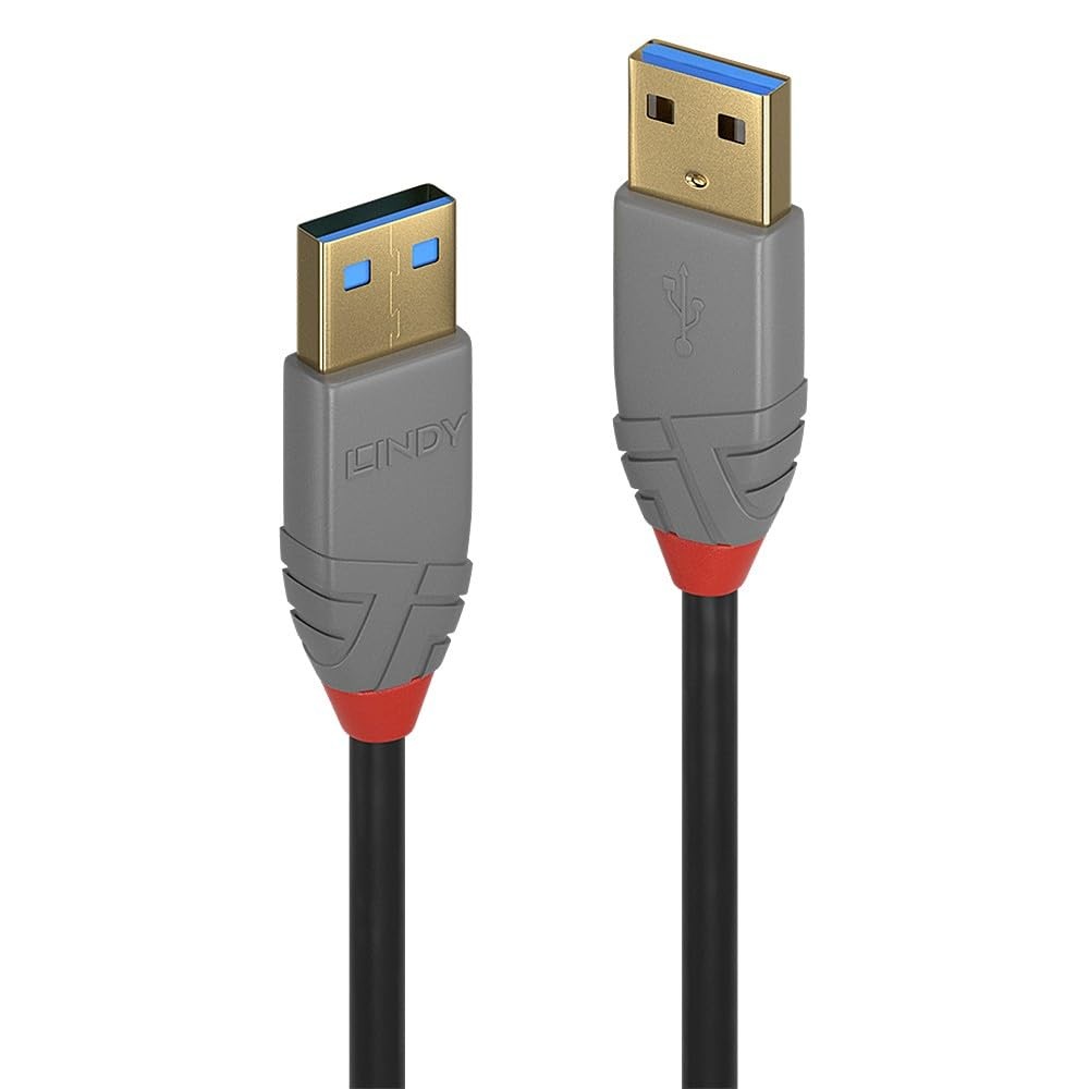 LINDY 36752Lindy 2m USB 3.2 Type A Cable, 5Gbps, Anthra Line,Black