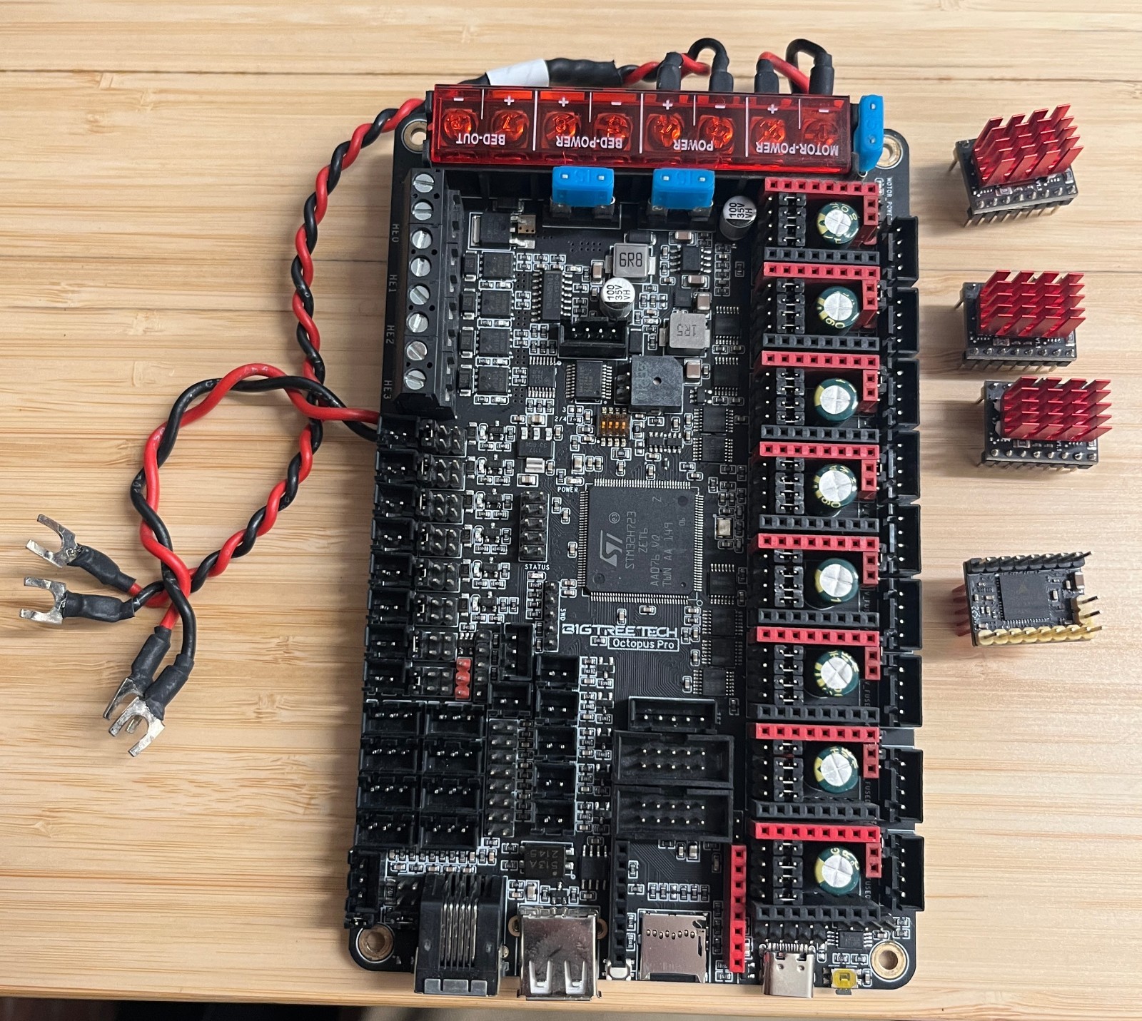 Big Tree Tech V1.0.1 Octopus Pro Board with FOUR TMC5160 Motor Drivers