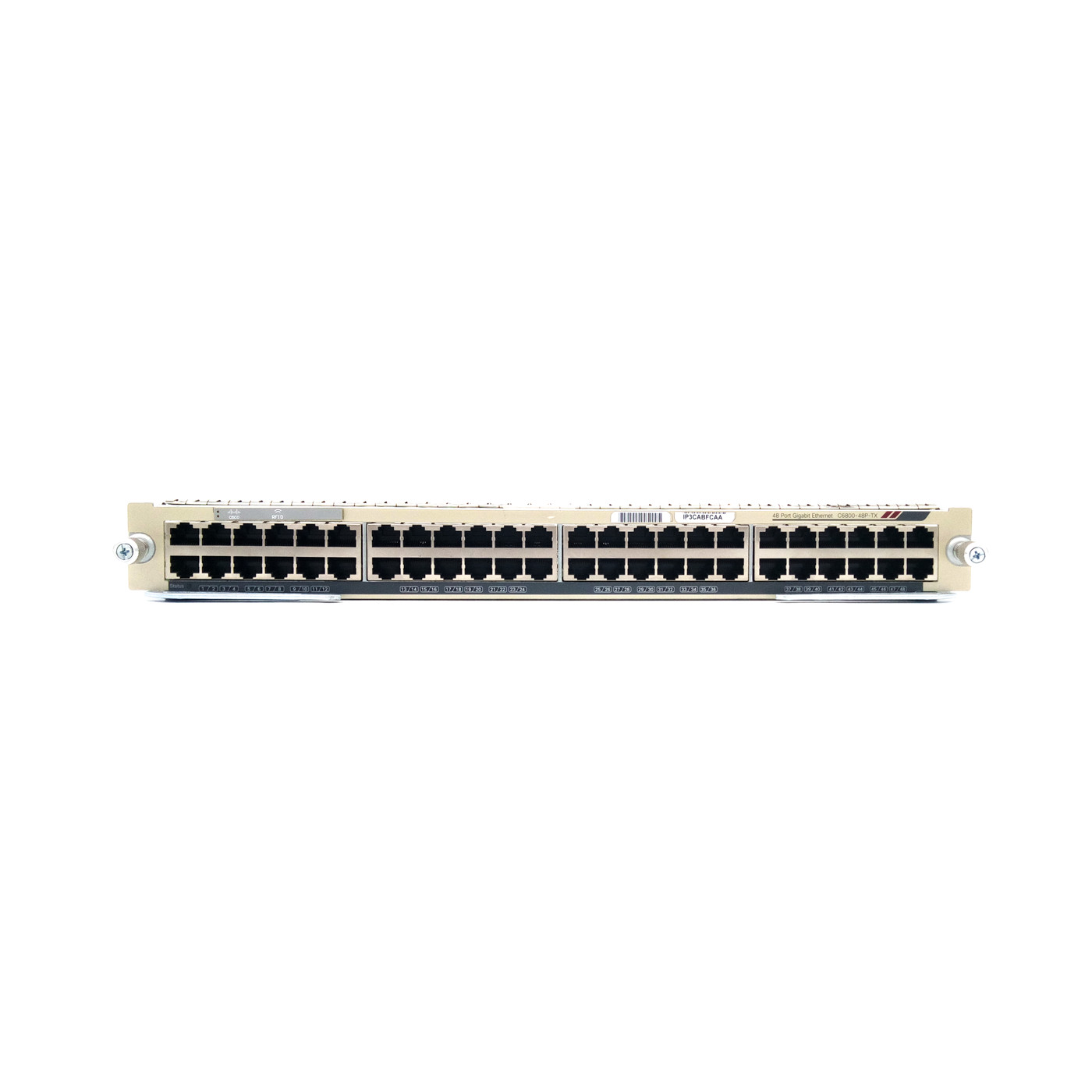 Cisco C6800-48P-TX 48 Port RJ-45 Copper Gigabit Ethernet Card WS-F6K-DFC4-E KCK